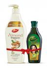 Dabur Almond Shampoo, 350ml with Free Amla Hair Oil, 275ml