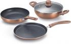 Prestige Omega Festival Pack - Build Your Kitchen Induction Bottom Cookware Set  (Aluminium, 3 - Piece)