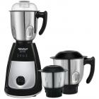 Maharaja Whiteline Joy Turbo 750 Watt Mixer Grinder with 3 Jars (Black/Silver)