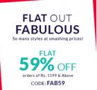 Flat 59% off on All Products