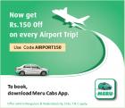 Rs.150 Off On City To Airport Trips(Bengaluru & Hyderabad)