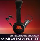 JBL Headphones & Headsets - MINIMUM 60% OFF