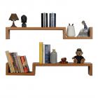 Forzza Cooper Wall Shelf, Set of 2 (Oak)