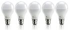 Syska PAG Base B22 9-Watt LED Bulb (Pack of 5, Cool White)