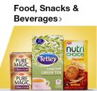 Food, Snacks & Beverages with 25% extra Cashback