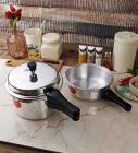 Calida combi 5 L, 3.5 L Pressure Cooker & Pressure Pan with Induction Bottom (Aluminium)