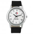 Oxford White Round Dial Black Synthetic Leather Strap Watch For Men/Boys_Ox1507Sl02