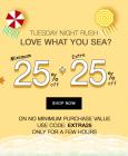 Min. 25 % Off + Extra 25 % Off + Extra 15% Cashback