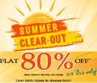 Flat 80% Off on Summer Clear-out Sale