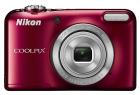 Nikon Coolpix L29 16.1 MP Point and Shoot Digital Camera (Red) with 5x Optical Zoom, Memory Card and Camera Case