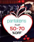 Flat 50-70% OFF on Pantaloons + Extra 30% Cashback