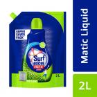 Surf Excel Matic Top Load Liquid Detergent Refill Pouch - Super Saver Pack Specially Designed For 100% Tough Stain Removal In Top Load Machines, 2 L