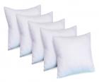 Super India Micro Fiber Cushion Fillers (Set of 5) 16 inch X 16 inch - White