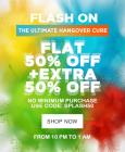 FLAT 50 % Off + Extra 50 % Off  + Extra 10% Cashback