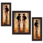 Wens Ladies MDF Wall Art (30 cm x 34 cm x 1.5 cm , Set of 3)