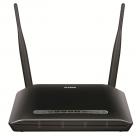 D-Link DSL-2750U Wireless N 300 ADSL2+ 4-Port Wi-Fi Router with Modem (Black)