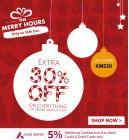 Extra 30% Off on Everything on orders above 1599 + 5% additional Cashback on Axis Bank Card