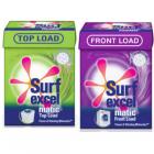 Surf Excel Matic Top Load Detergent Powder 2 kg @Rs 262 & Front Load @Rs 329