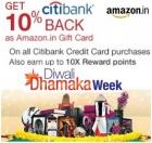 Get 10% cash back On all Citibank Credit Cards Purchases