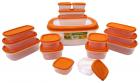 Princeware SF Packing Container, 17-Pieces, Orange