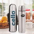 Cello Lifestyle 1000 ml Flask  (Pack of 1, Silver)