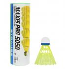 Strauss Maxis Pro Nylon Shuttlecock, Pack of 6 (Yellow)