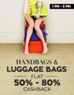 Bags: Upto 80% cashback