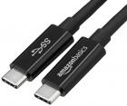 AmazonBasics 6 Feet USB Type C to USB Type C 3.1 Gen1 Cable (Black)