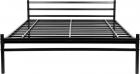 FurnitureKraft Palermo Metal Queen Bed  (Finish Color - Black)