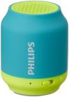 Philips BT50A/00 Portable Wireless Bluetooth Speaker, Blue