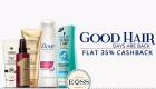 Flat 35% cash back on Haircare