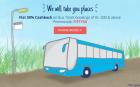 Flat 50% Cashback on Bus tickets bookings of Rs. 500 more