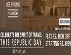 Flat Rs. 1000 off on Travel  deals of  Rs. 4999 & above
