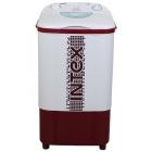 Intex WM75ST Semi-automatic Top-loading Washing Machine (Washer Only,7.5 Kg, White and Maroon)