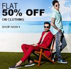 FLAT 50% OFF on Clothing