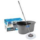 Primeway 360 Rotating Magic Mop and Bucket, Solid Grey