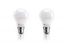 Syska B22 9-Watt LED Bulb (Pack of 2, Cool Day Light)