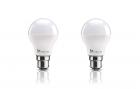 Syska B22 9-Watt LED Bulb (Pack of 2, Cool Day Light)