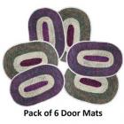 Pack Of 6 Door Mats