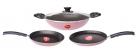 Pigeon Basics Aluminium Nonstick Cookware Set, Set of 3, Pink