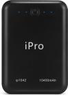Ipro 10400 mAh Power Bank (IP1042)  (Black, Lithium-ion)
