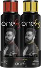 One8 By Virat Kohli Intense + Pure Perfume Body Spray Set - Men Perfume Body Spray - For Men  (400 ml, Pack of 2)