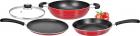 Tosaa Super Deluxe Induction Base Non-Stick Kitchen Set with Glass Lid, 3-Pieces