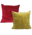 R Home Maroon & Gold Reversible Cushion Cover - Set Of 2