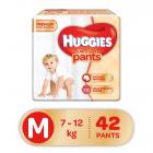Huggies Ultra Soft Pants Medium Size Premium Diapers (42 Counts)