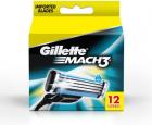 Gillette Mach 3 Cartridges  (Pack of 12)
