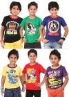 Cool Dude - 6 Half Sleeves Cotton T-shirts for Boys By Eteenz