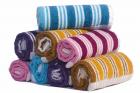 Skumars Love Touch Multi Stripe Face Towel Set - Pack of 8 - 440 GSM