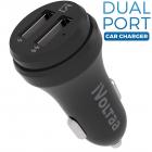 iVoltaa 3.1A Dual Port Car Charger - Black