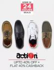 Action Footwear: Upto 40% + Flat 40% Off